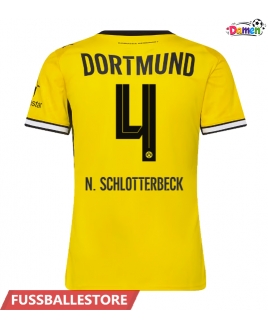 Günstige Borussia Dortmund Nico Schlotterbeck #4 Heimtrikot Damen 2026-27 Kurzarm
